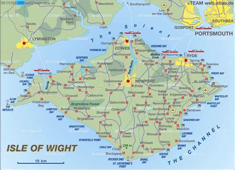 Isle Of Wight Map Printable